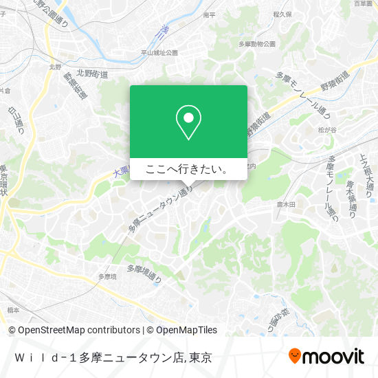 Ｗｉｌｄ−１多摩ニュータウン店地図