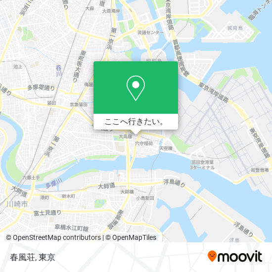 春風荘地図