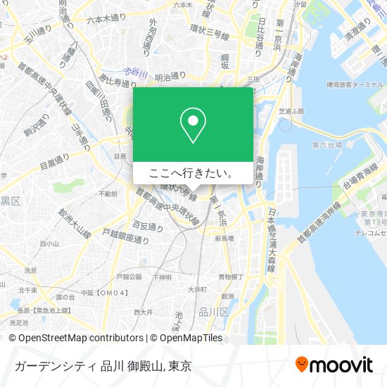 ガーデンシティ 品川 御殿山地図