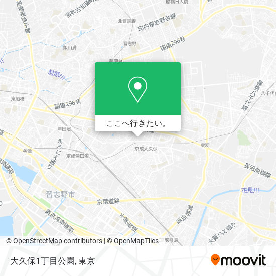 大久保1丁目公園地図