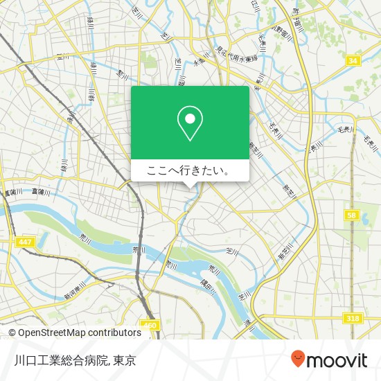 川口工業総合病院地図
