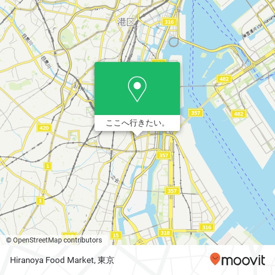 Hiranoya Food Market地図