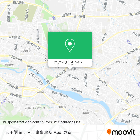 京王調布Ｊｖ工事事務所 Aed地図