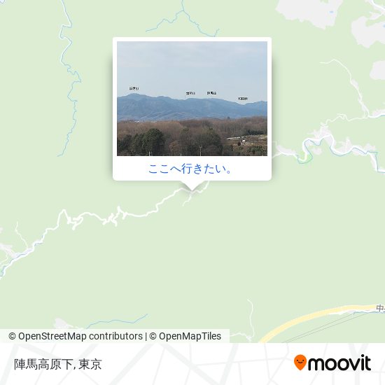 陣馬高原下地図