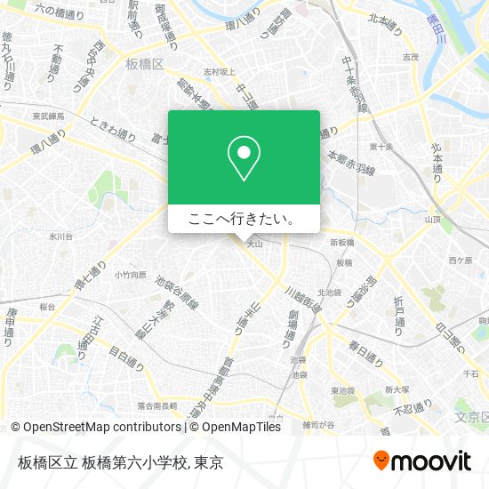 板橋区立 板橋第六小学校地図