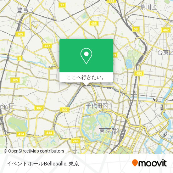 イベントホールBellesalle地図