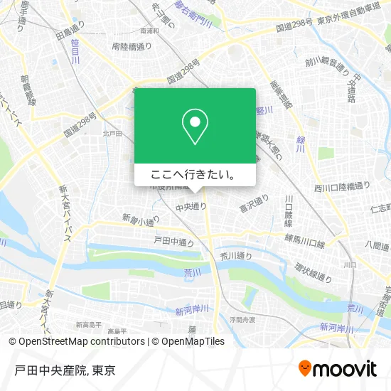 戸田中央産院地図