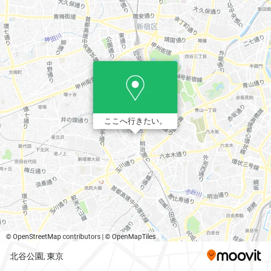 北谷公園地図