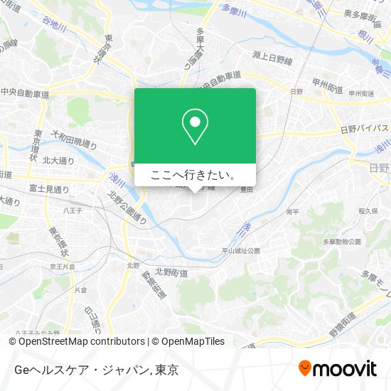 Geヘルスケア・ジャパン地図