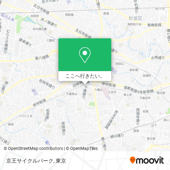 京王サイクルパーク地図