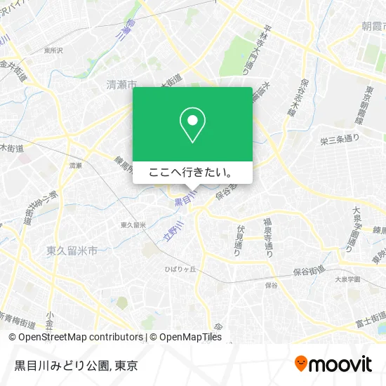 黒目川みどり公園地図