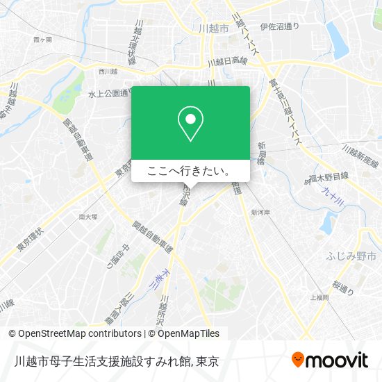 川越市母子生活支援施設すみれ館地図