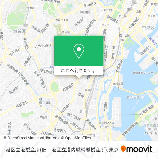 港区立港授産所(旧：港区立港内職補導授産所)地図