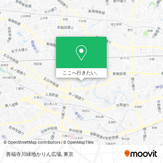 善福寺川緑地かりん広場地図