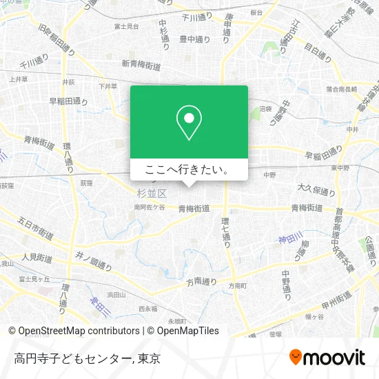 高円寺子どもセンター地図
