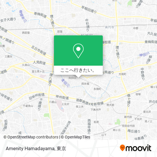 Amenity Hamadayama地図