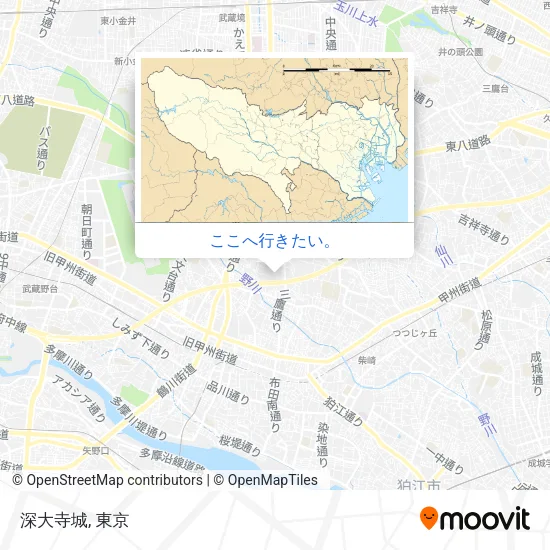 深大寺城地図