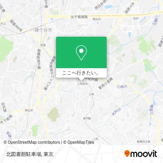 北図書館駐車場地図