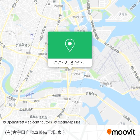(有)古宇田自動車整備工場地図