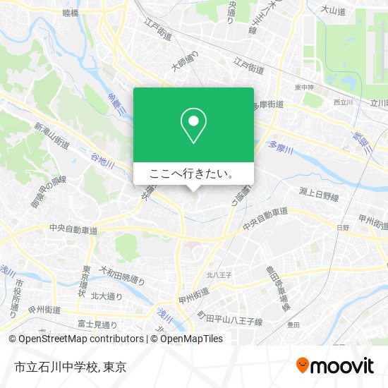 市立石川中学校地図