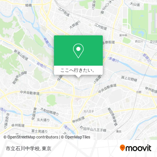 市立石川中学校地図