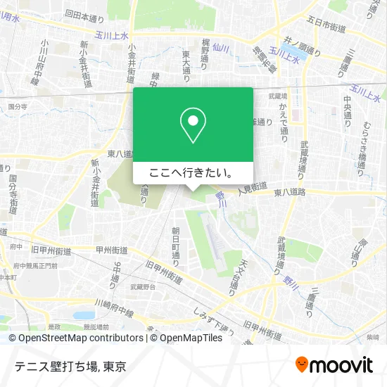 テニス壁打ち場地図