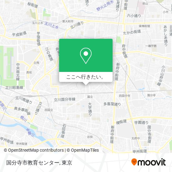 国分寺市教育センター地図