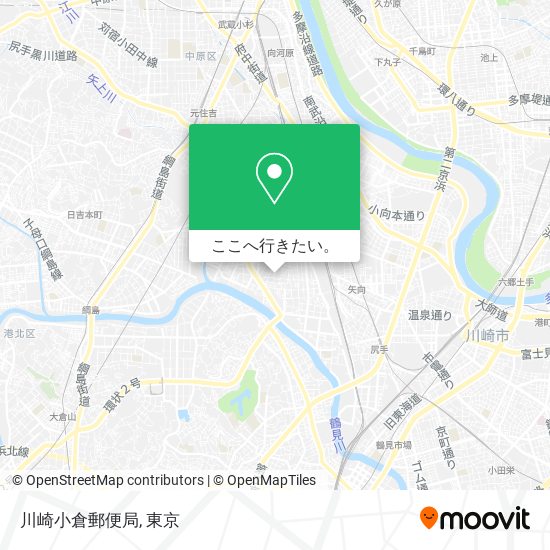 川崎小倉郵便局地図