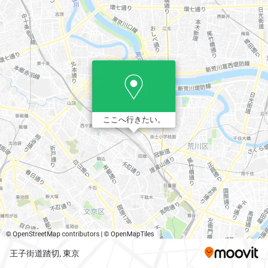 王子街道踏切地図