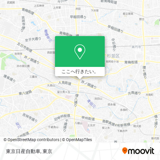 東京日産自動車地図
