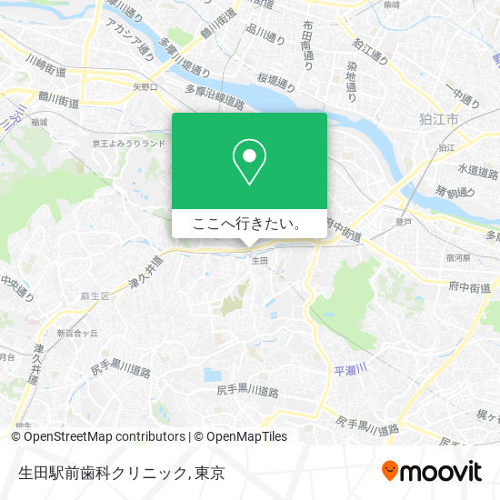 生田駅前歯科クリニック地図