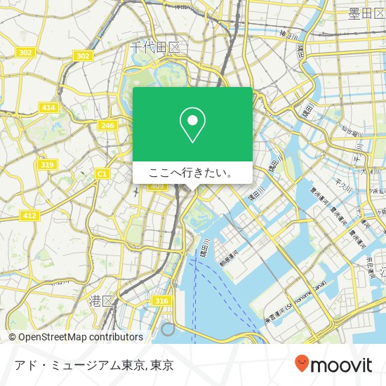 アド・ミュージアム東京地図