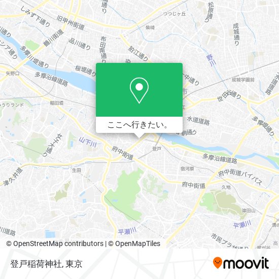 登戸稲荷神社地図
