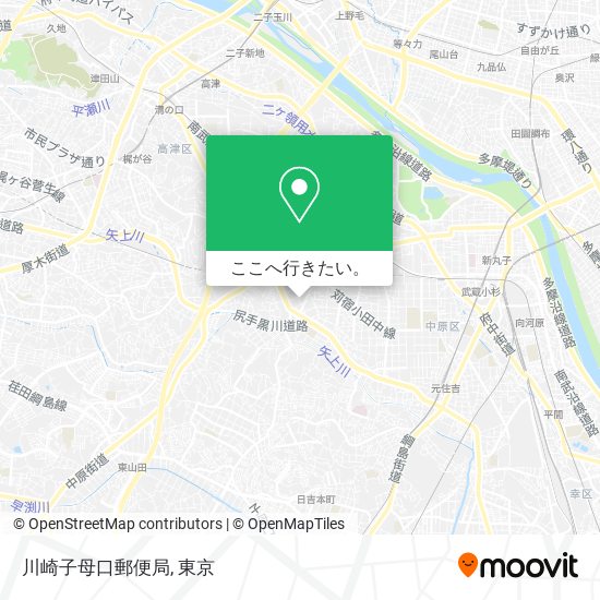 川崎子母口郵便局地図