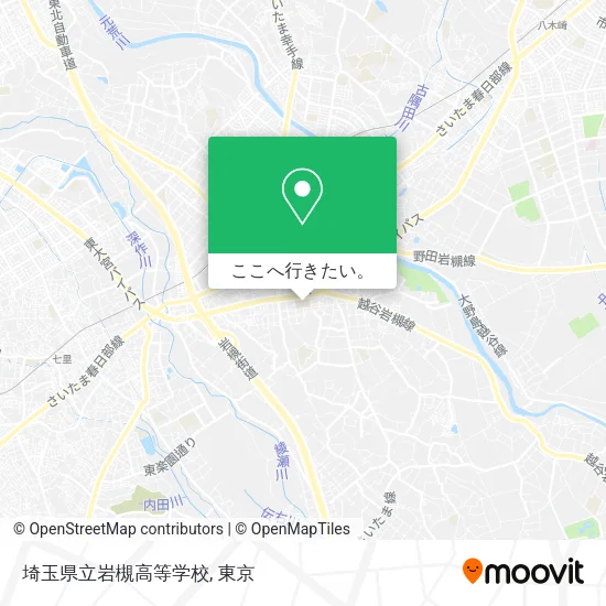 埼玉県立岩槻高等学校地図