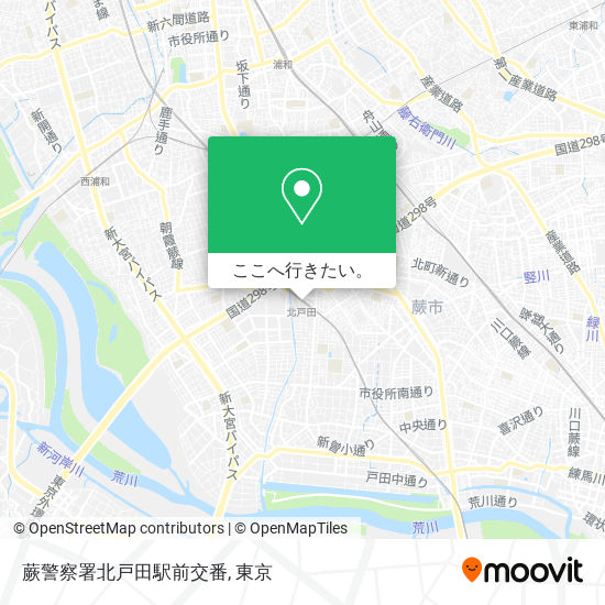 蕨警察署北戸田駅前交番地図