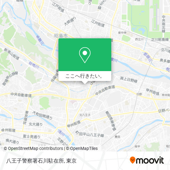 八王子警察署石川駐在所地図