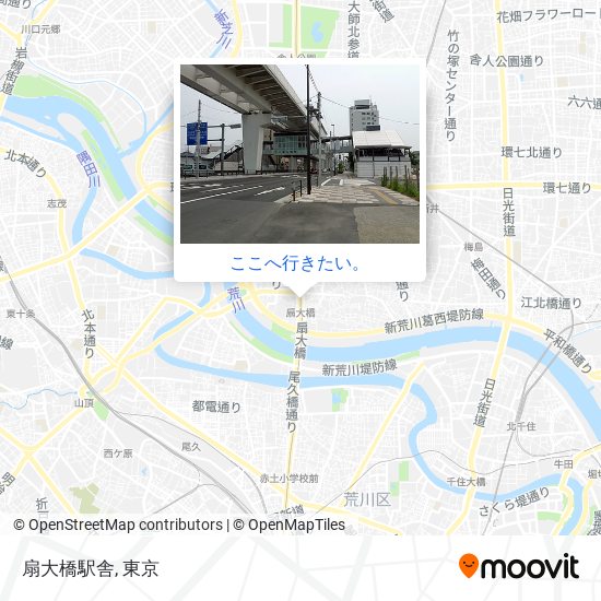 扇大橋駅舎地図