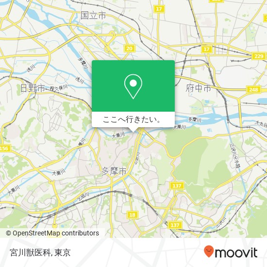 宮川獣医科地図