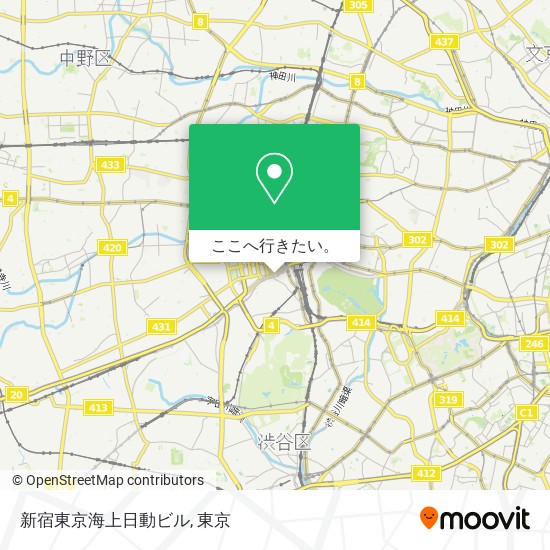 新宿東京海上日動ビル地図