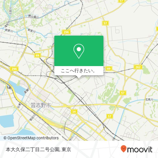 本大久保二丁目二号公園地図