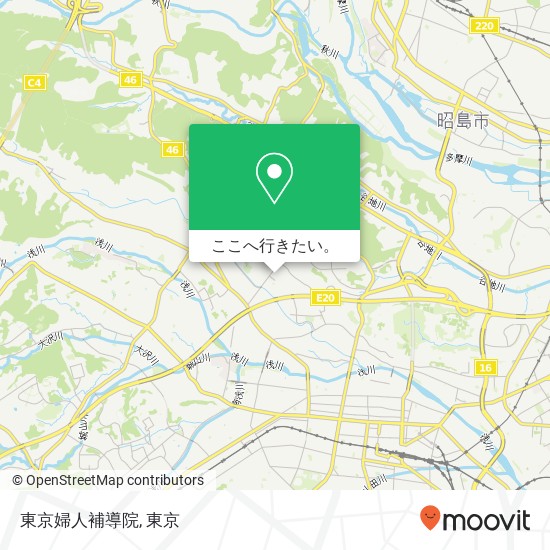 東京婦人補導院地図