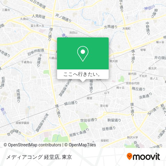 メディアコング 経堂店地図