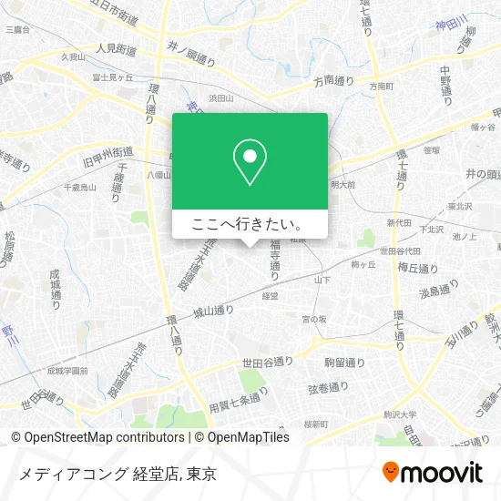 メディアコング 経堂店地図