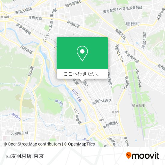 西友羽村店地図