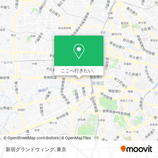 新宿グランドウィング地図