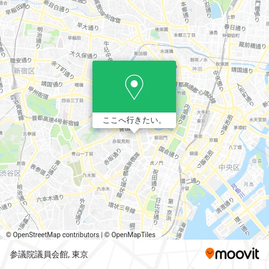 参議院議員会館地図