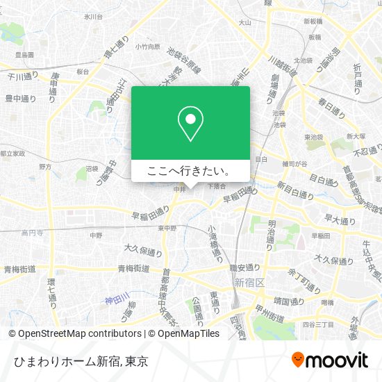 ひまわりホーム新宿地図