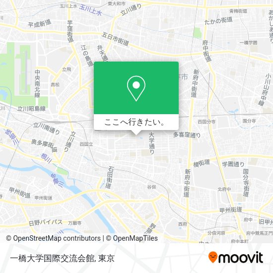 一橋大学国際交流会館地図