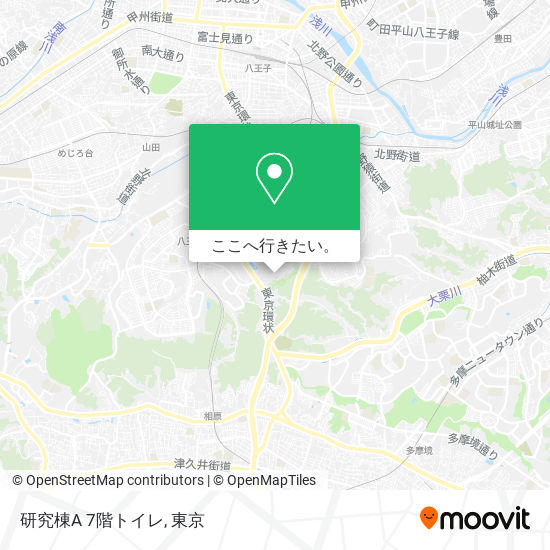 研究棟A 7階トイレ地図